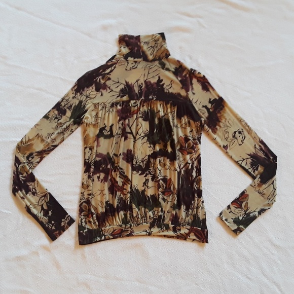 SOLD! Etro forest hunting scene turtleneck, dogs - Picture 2 of 7